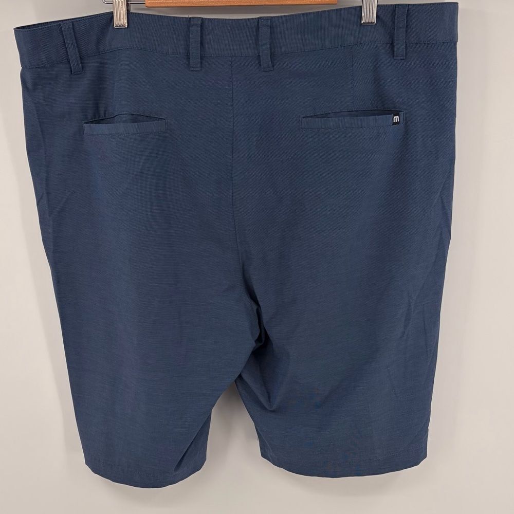 Travis Mathew tech chino pocket short heather total eclipse men’s size 42 golf - Picture 4 of 4